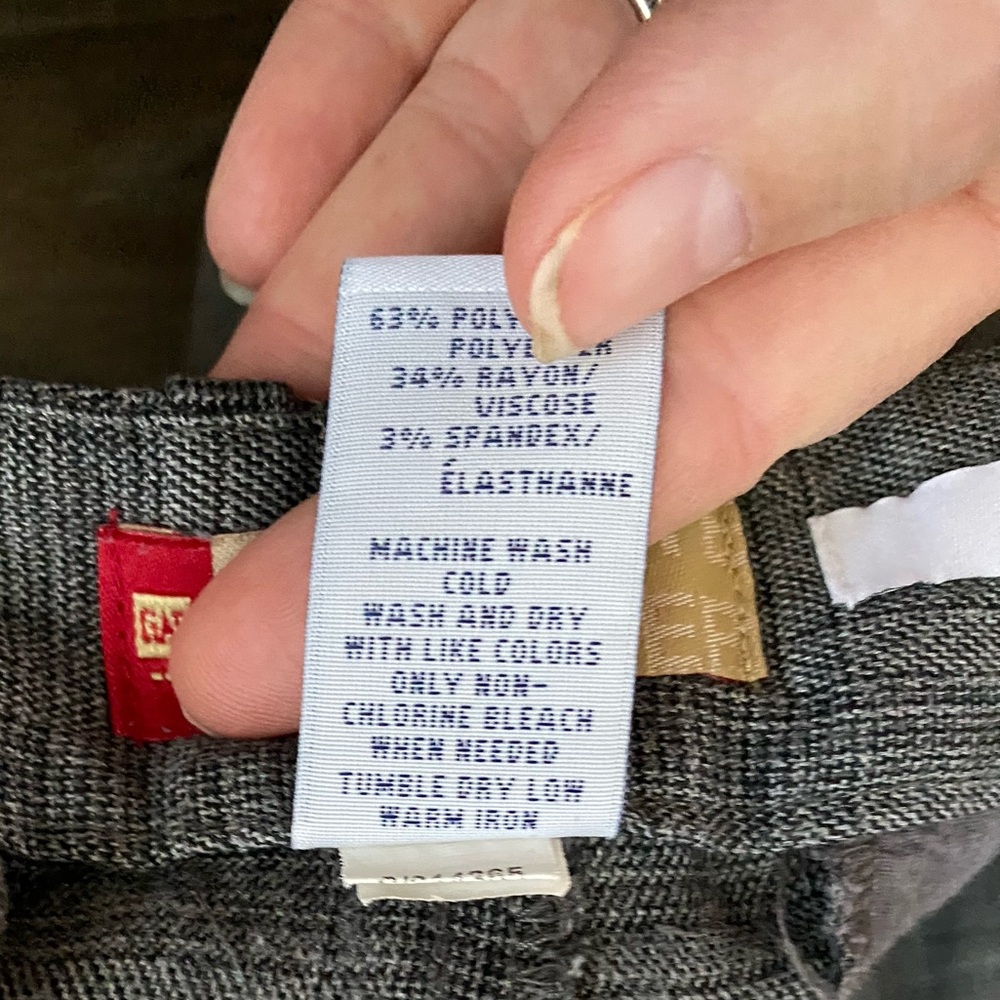 Vintage GAP Gray Plaid Women's Bermudas - Picture 4 of 5